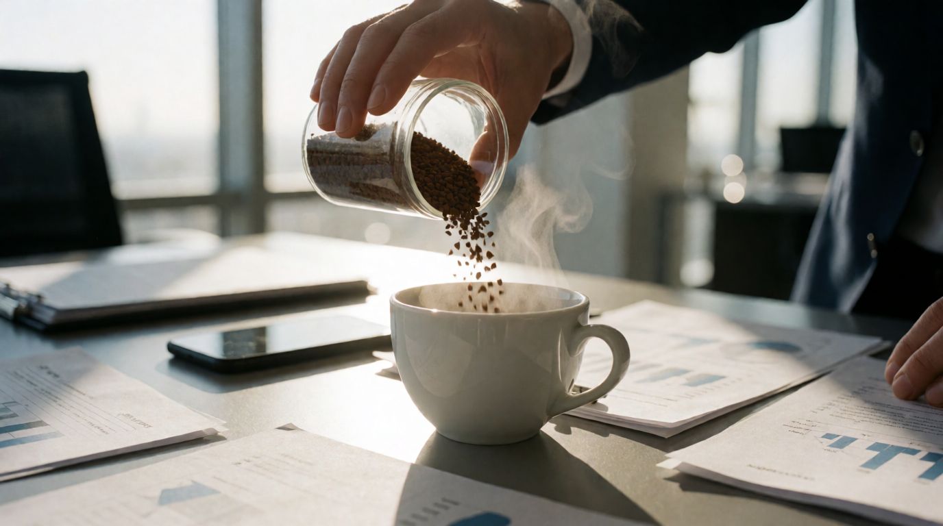 commercial coffee service soluble busy businesses