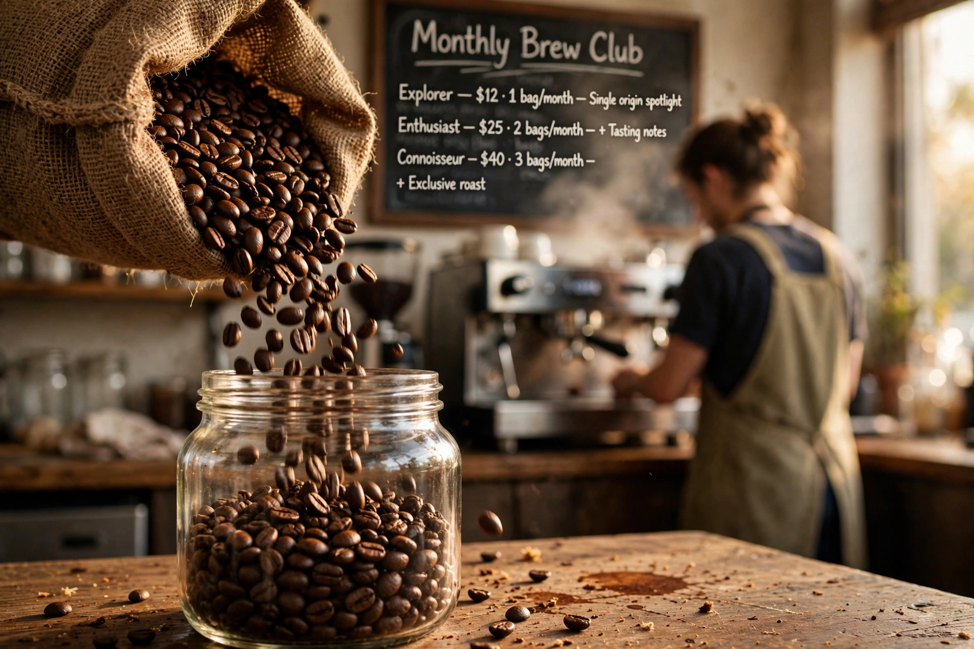 commercial coffee service start membership