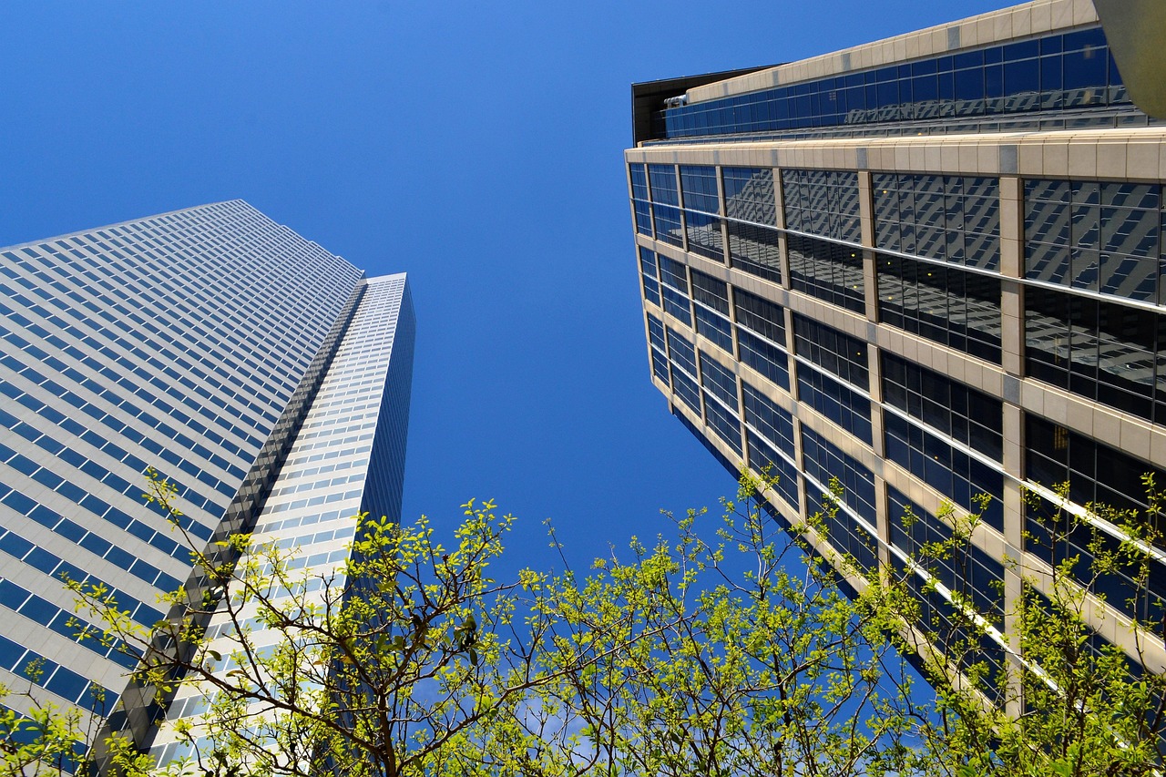 city, buildings, houston, texas, office buildings, business district, commercial buildings, skyscrapers