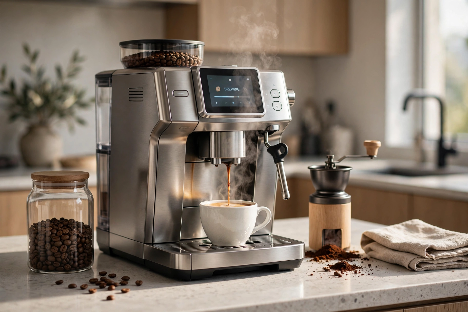 commercial coffee service top bean cup machine brands