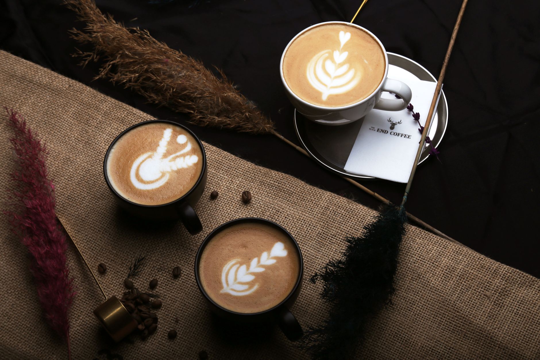 Side-by-side comparison showing professional microfoam vs amateur froth