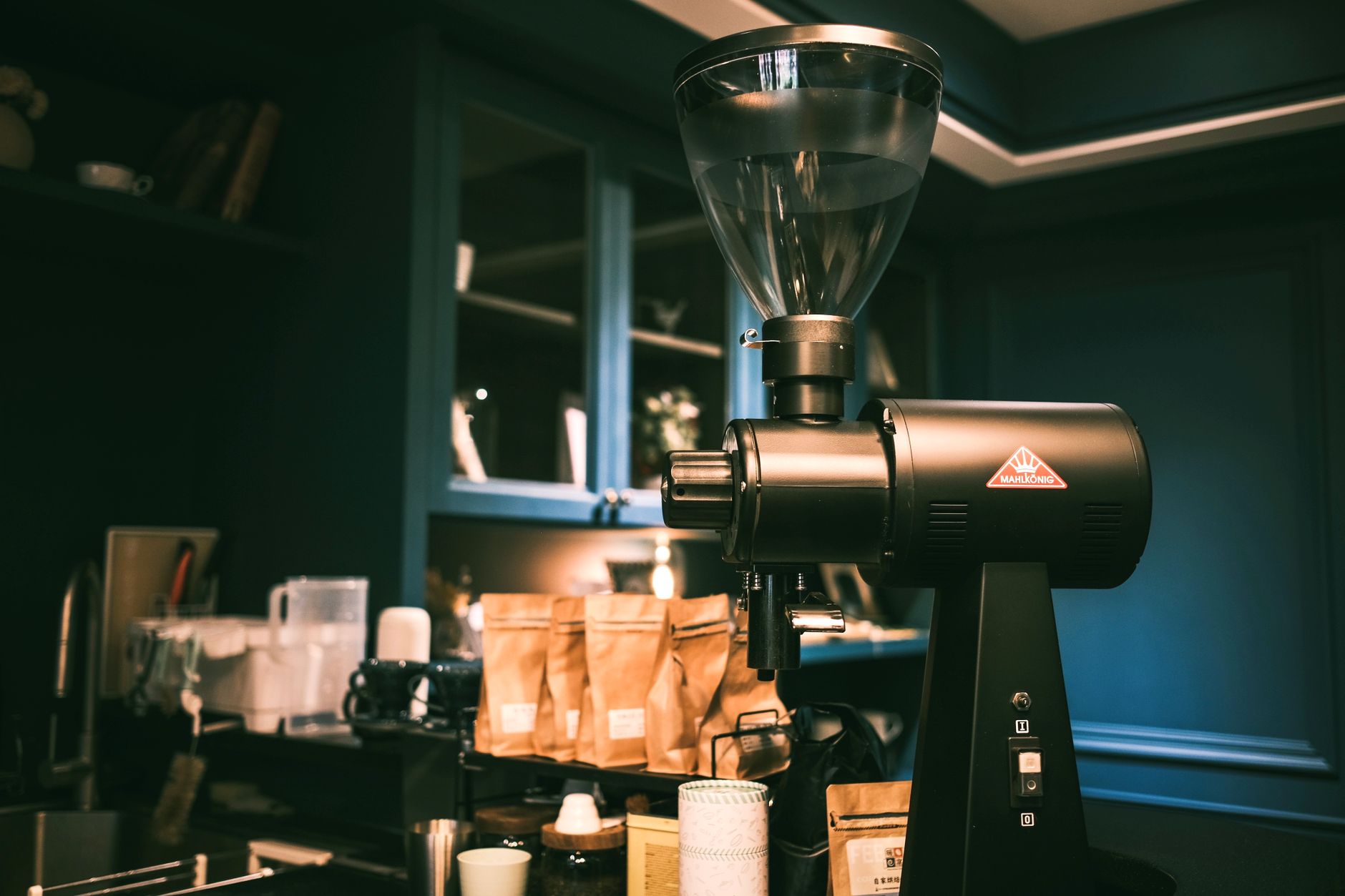 Modern office coffee station in Washington DC with SENSA machine