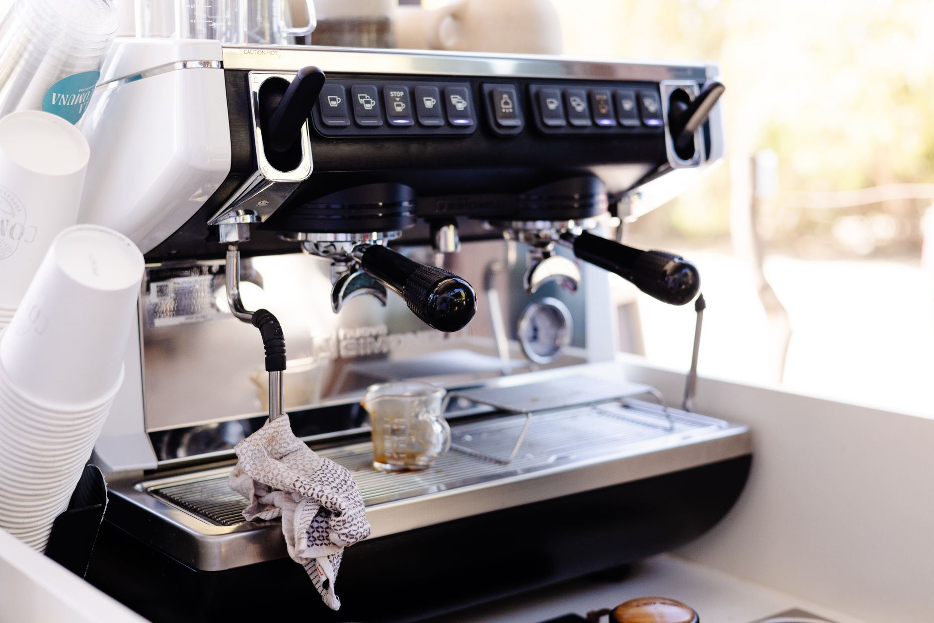 Modern coffee station in Wilmington NC office