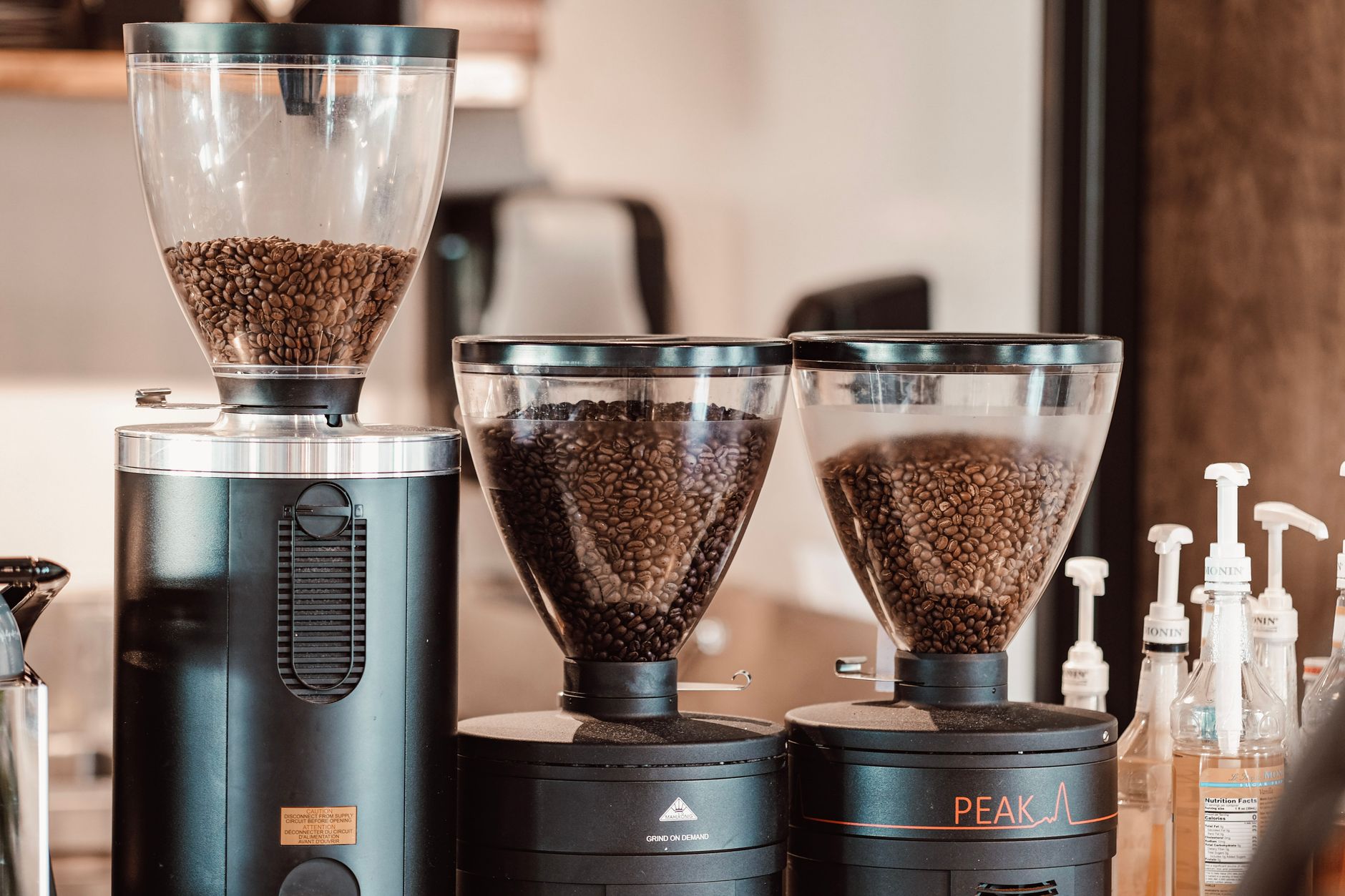 Professional espresso machine in Philadelphia office lounge