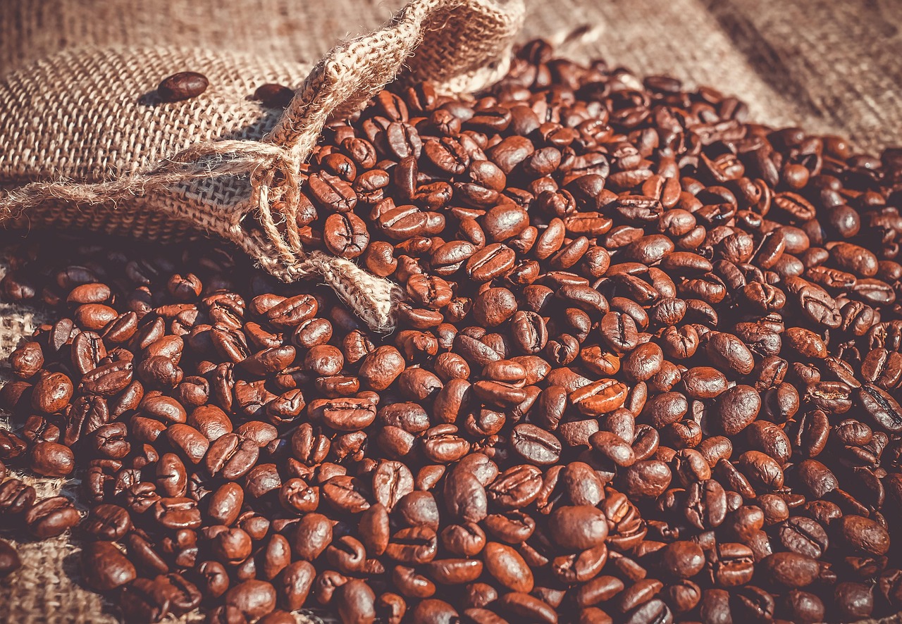 Premium decaf coffee beans for restaurants in bulk sacks