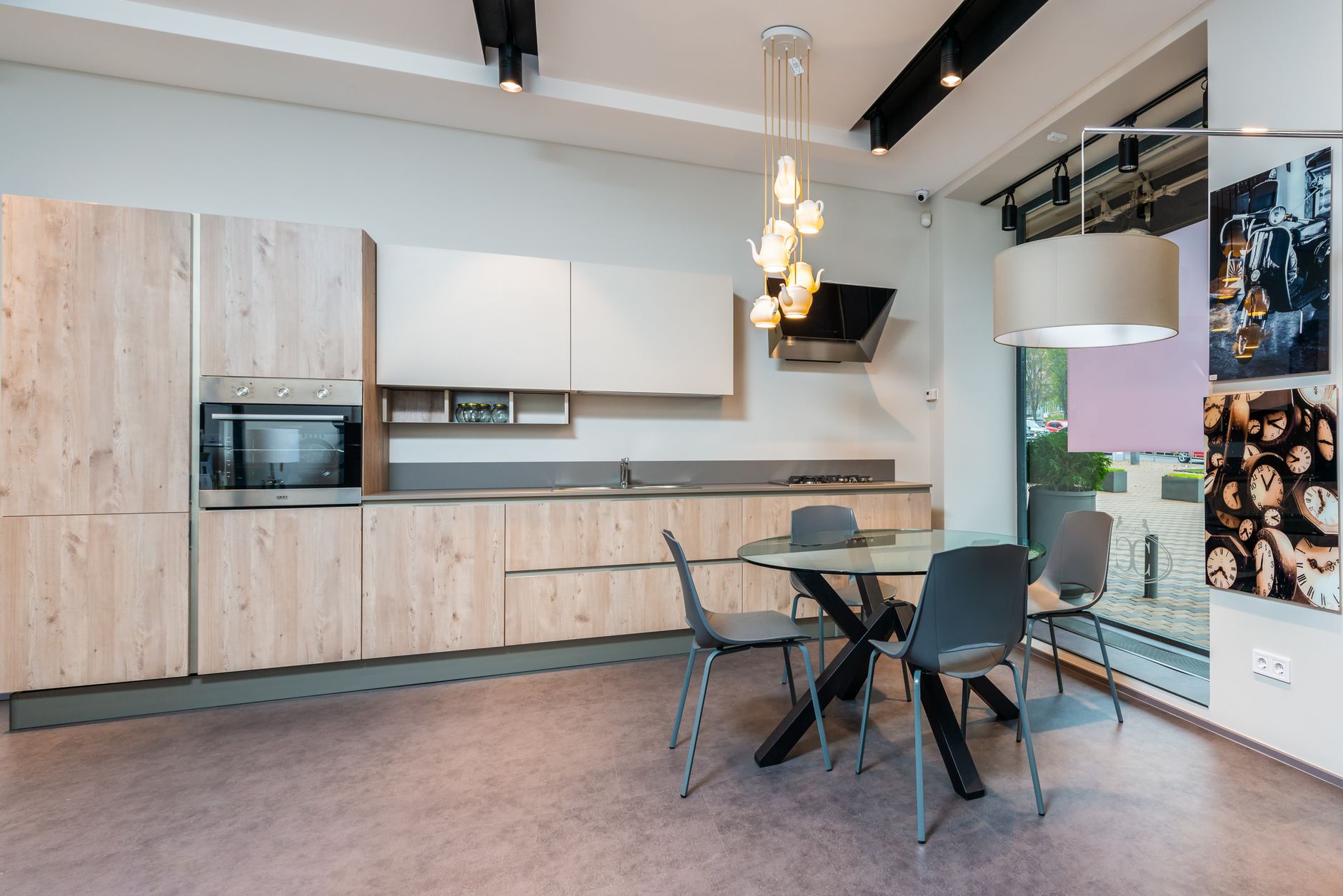 Contemporary office coffee station featuring SENSA equipment in a Columbus workplace