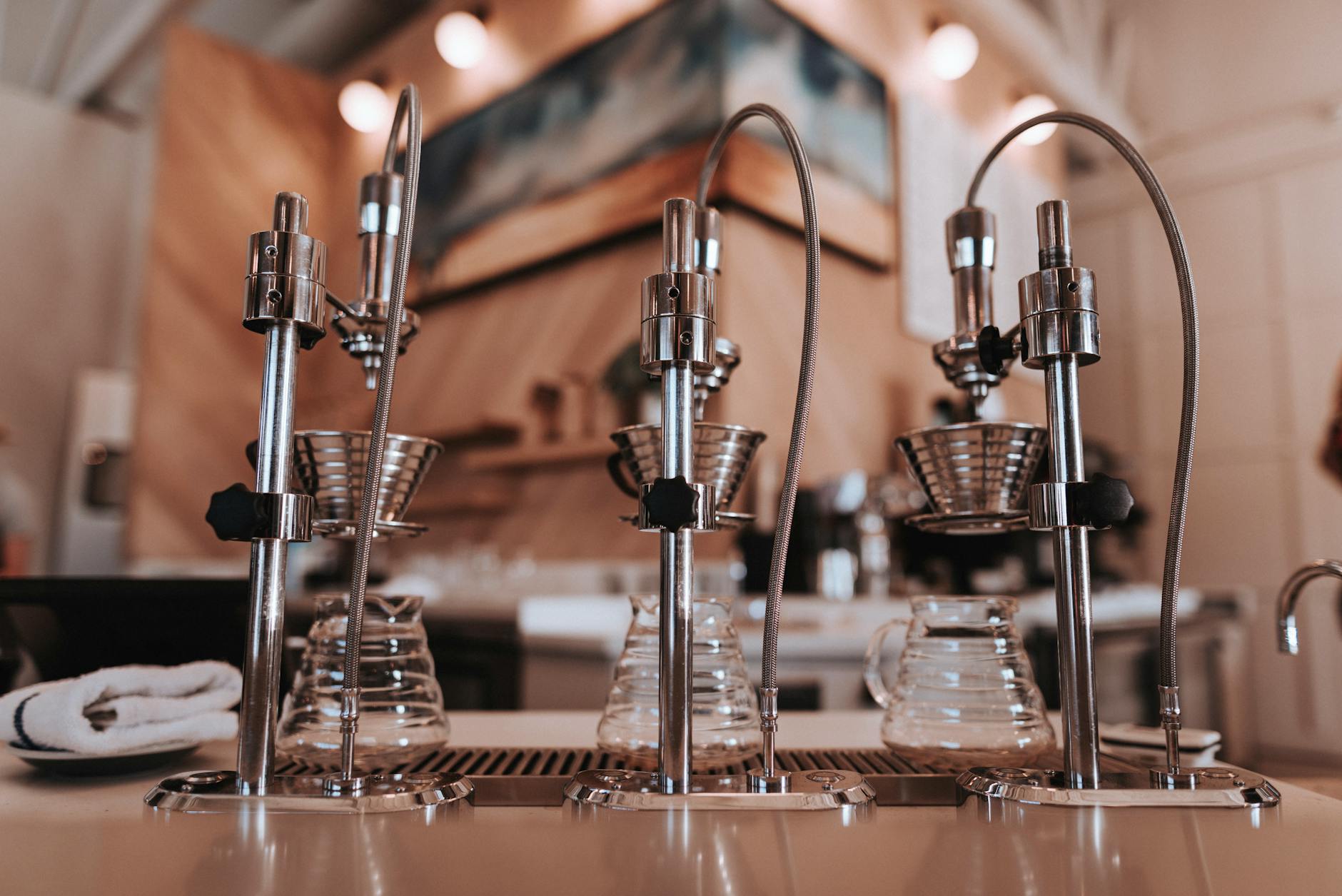 Commercial cold brew kit in restaurant kitchen