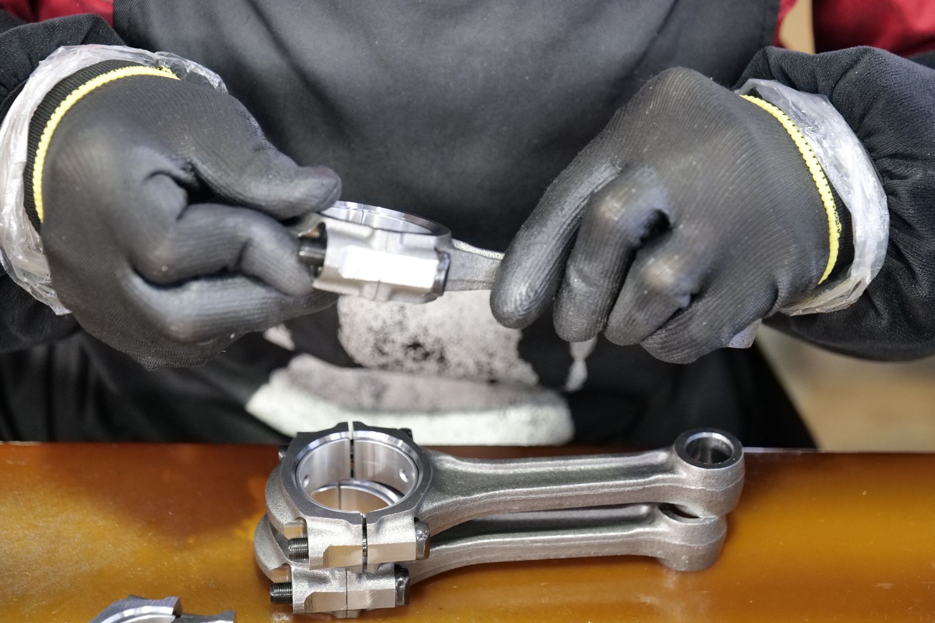 Certified technician performing commercial espresso machine repair at a Virginia Beach coffee shop