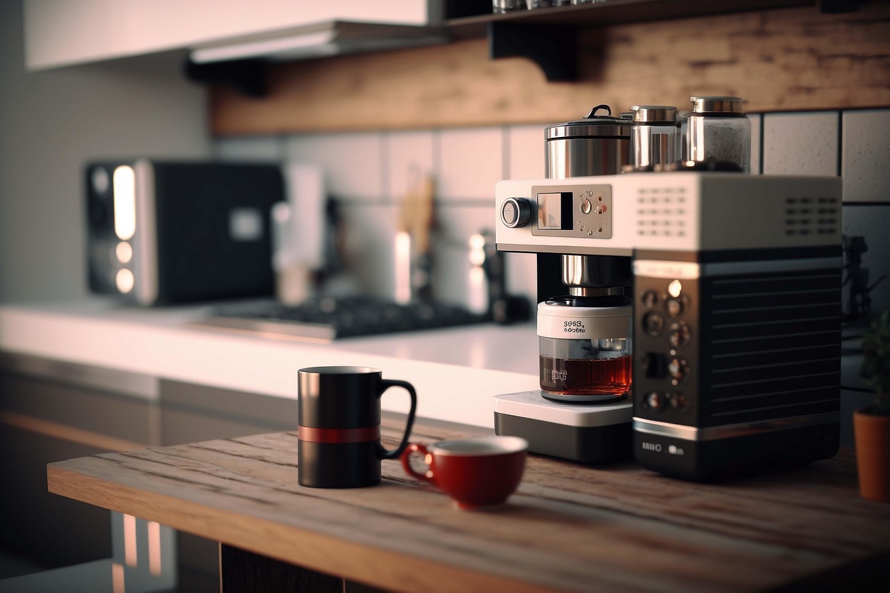 Modern coffee machine in a Chesapeake office