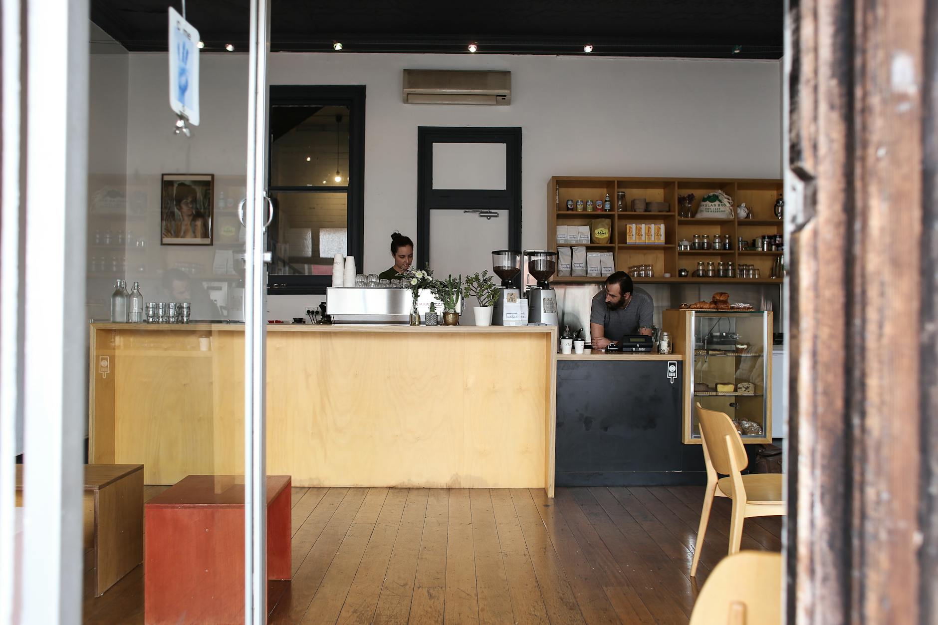 Busy Philadelphia office coffee station