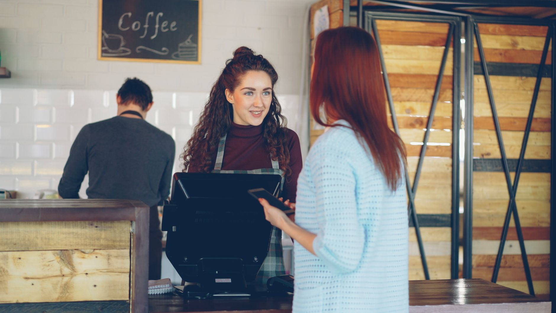 Portland restaurant coffee bar serving customers