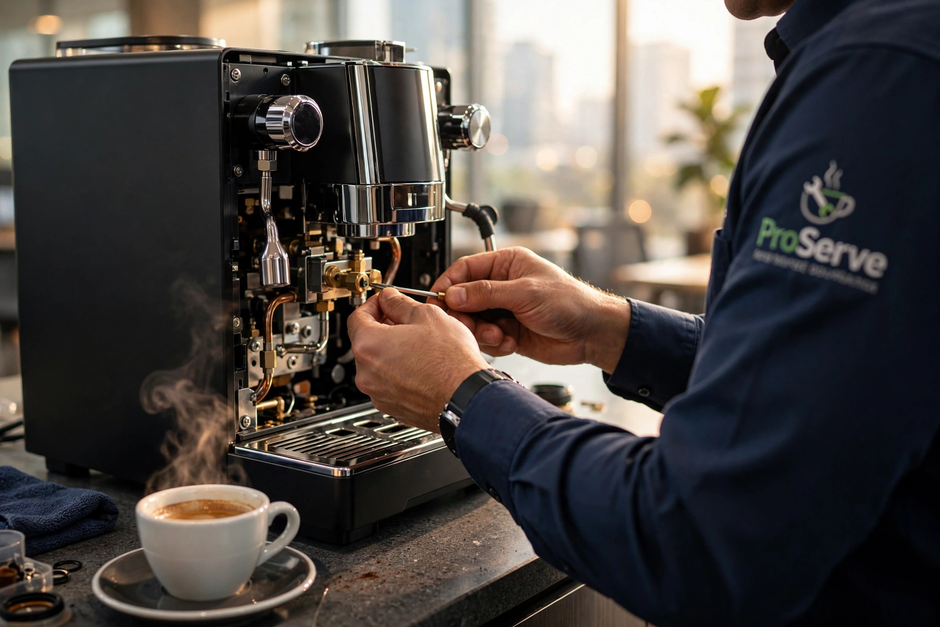 commercial coffee service when replace managed services