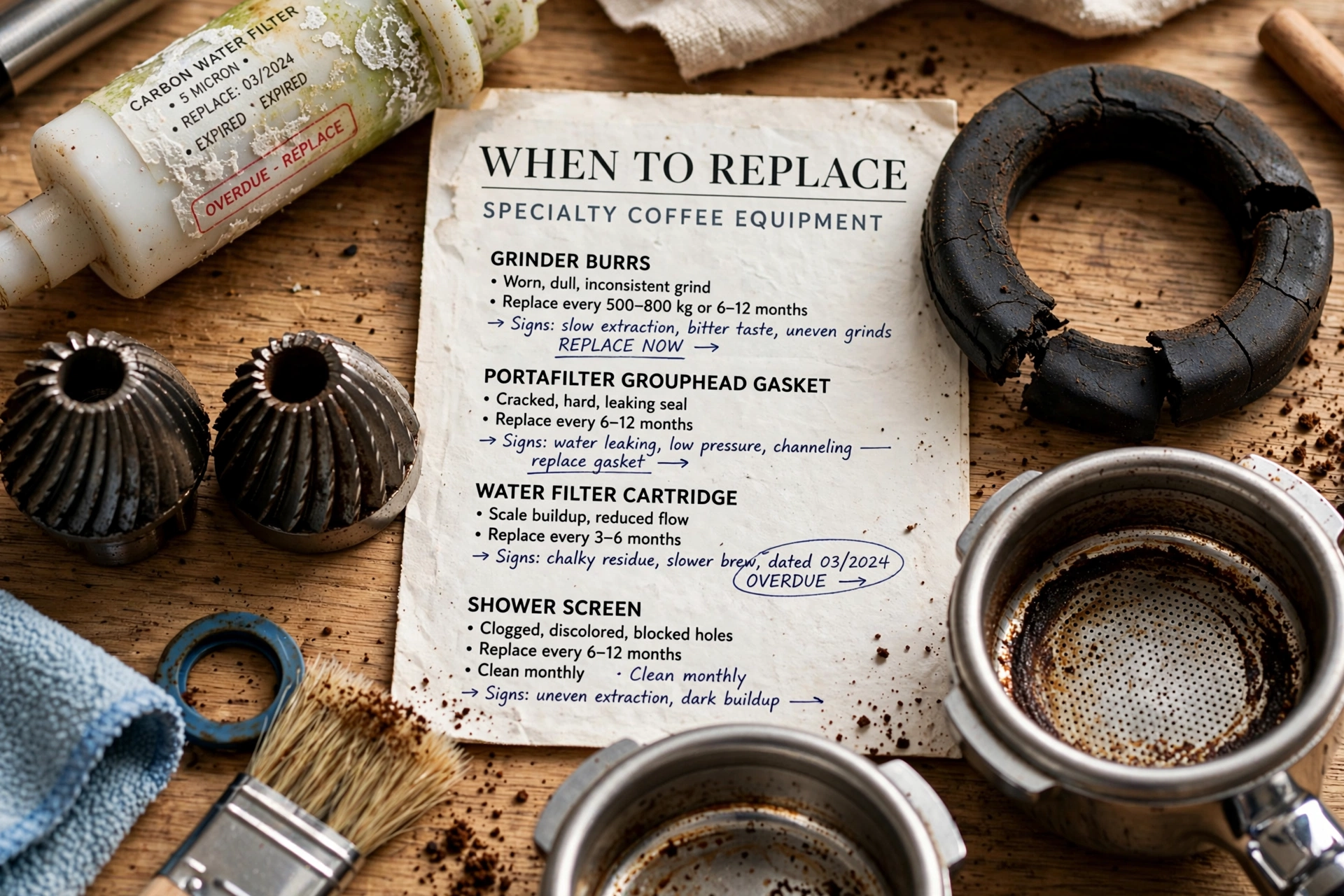 commercial coffee service when replace specialty equipment