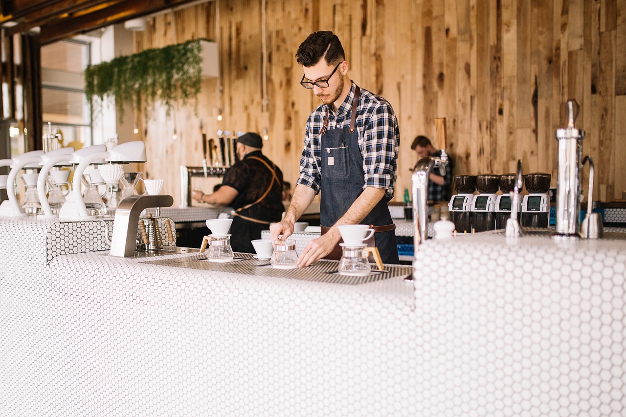 people, man, bartender, restaurant, shop, cafe, coffee, money, dollar, table, eyeglasses, model, brown money, brown coffee, brown shopping, brown restaurant, brown model, brown table, brown shop, brown cafe, bartender, bartender, bartender, bartender, bartender, cafe, cafe
