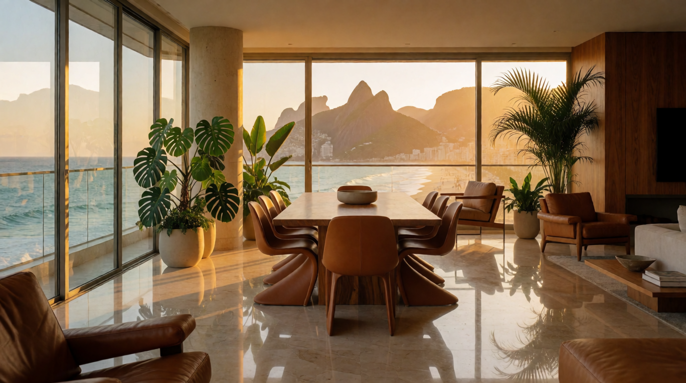 apartment building real estate rio flat mobiliado
