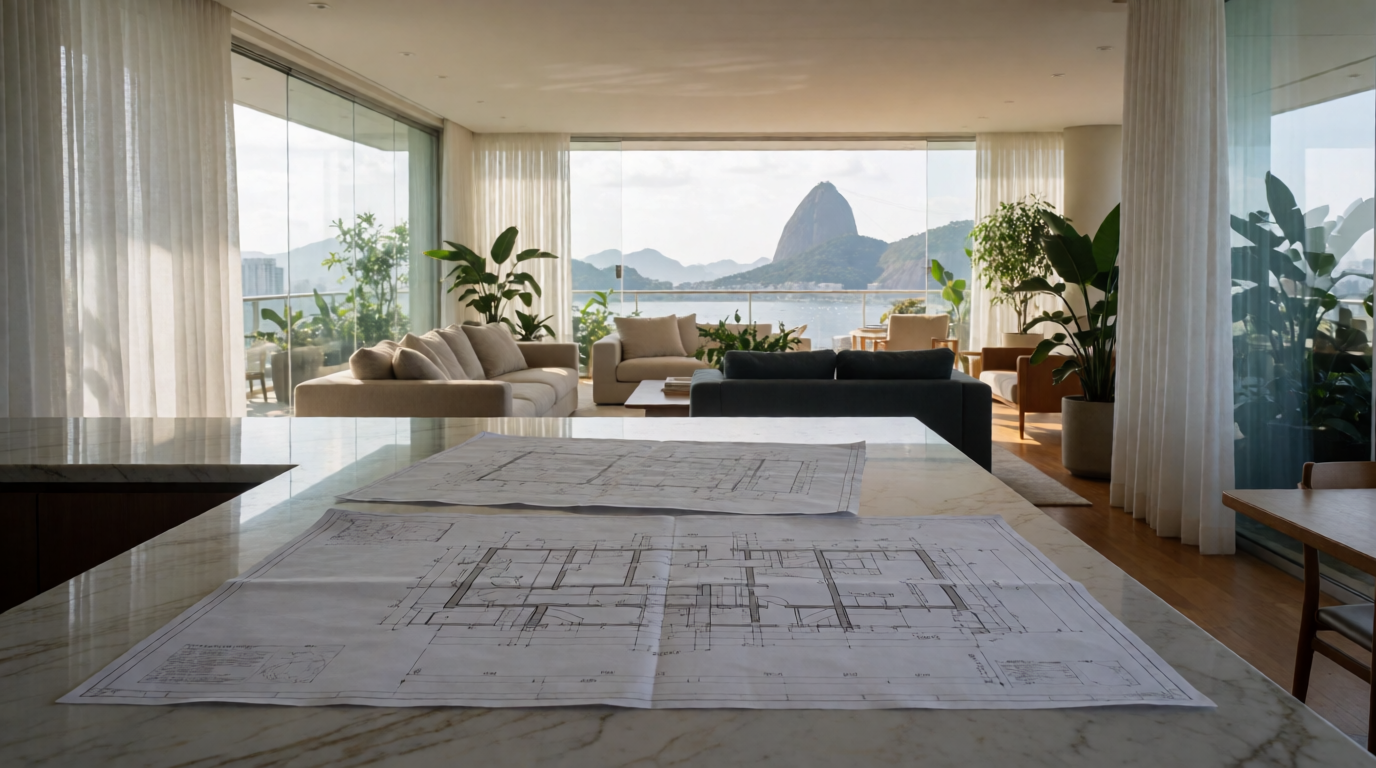 apartment building real estate rio imovel planta voce
