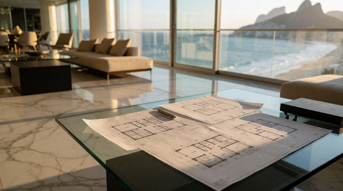 apartment building real estate rio melhor imovel planta