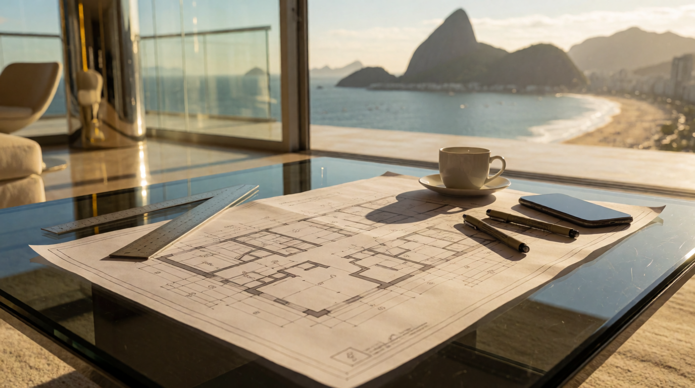 apartment building real estate rio imovel planta