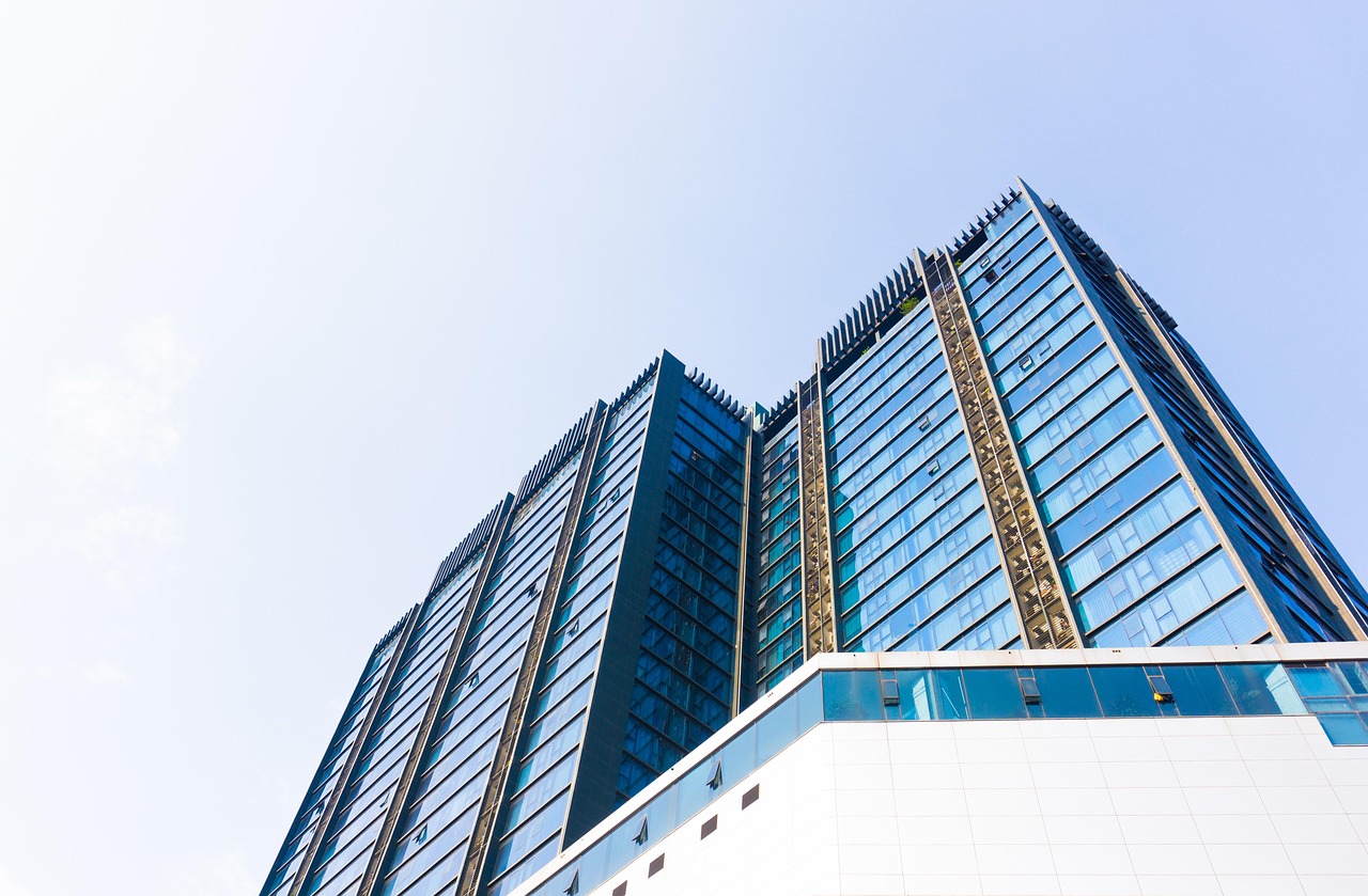 high-rise, building, facade, condominium, apartment, office, prospects, trade, financial, low, modern architecture, modern, business, real estate, work, tall buildings, city