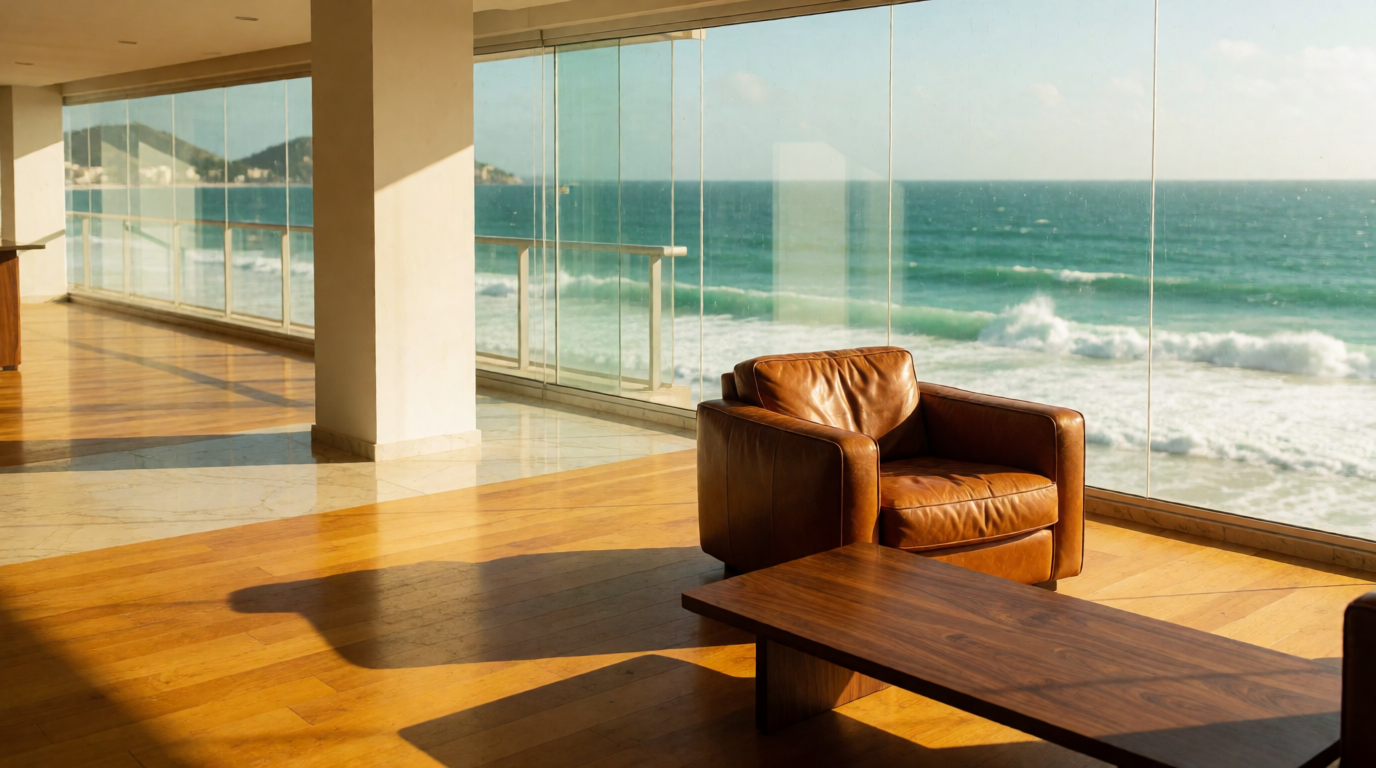 Apartamento de luxo com vista para o mar em Copacabana
