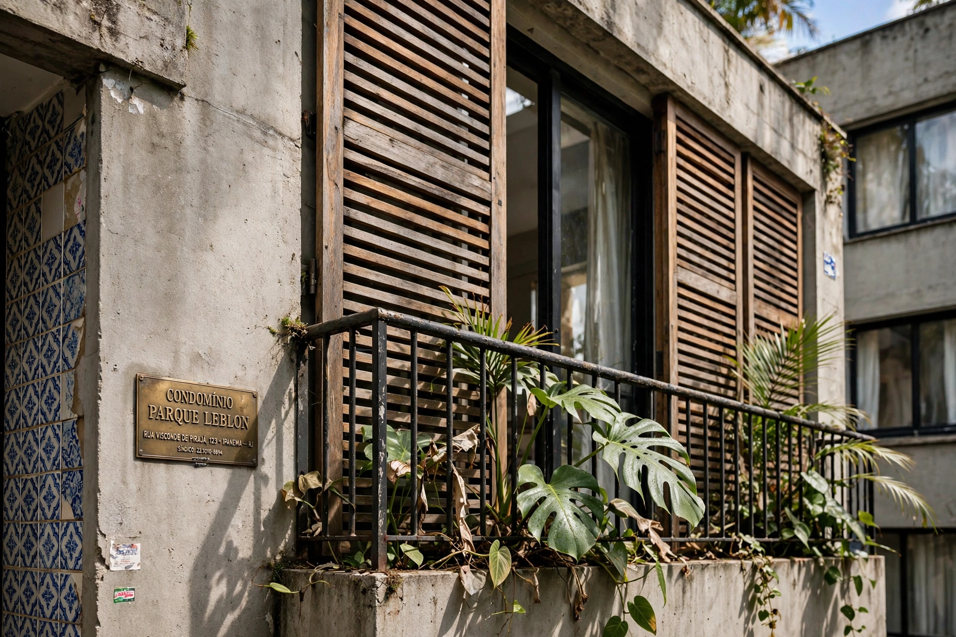 Fachada de prédio residencial moderno na Tijuca, Rio de Janeiro