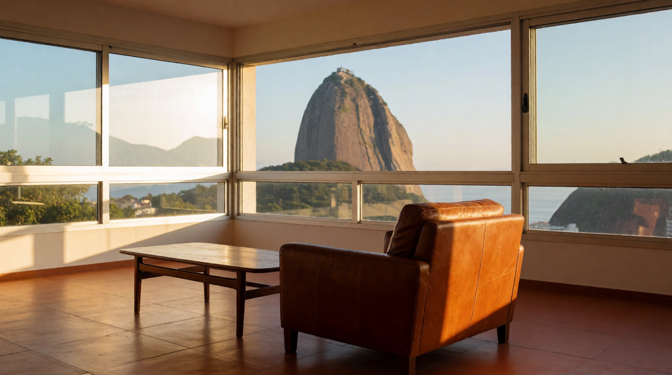 Loft moderno com vista para o Rio de Janeiro