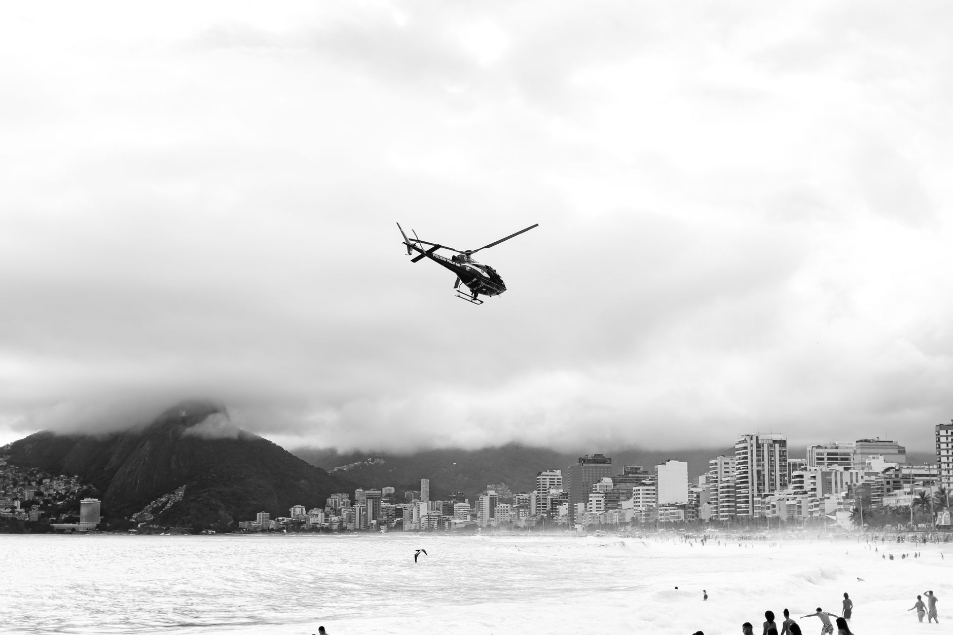 Vista aérea do bairro de Ipanema mostrando localização privilegiada