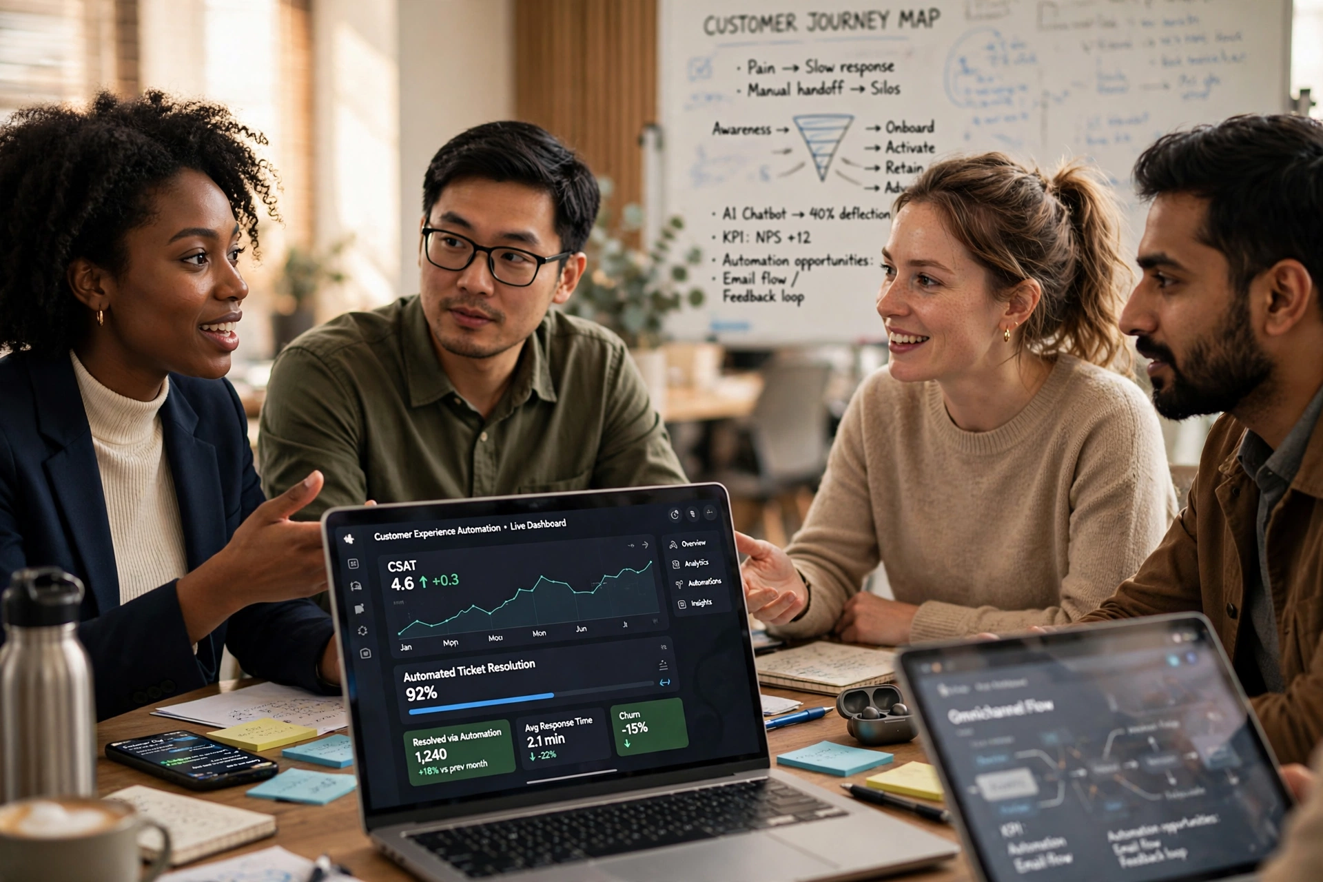 customer service business team automa cx apps