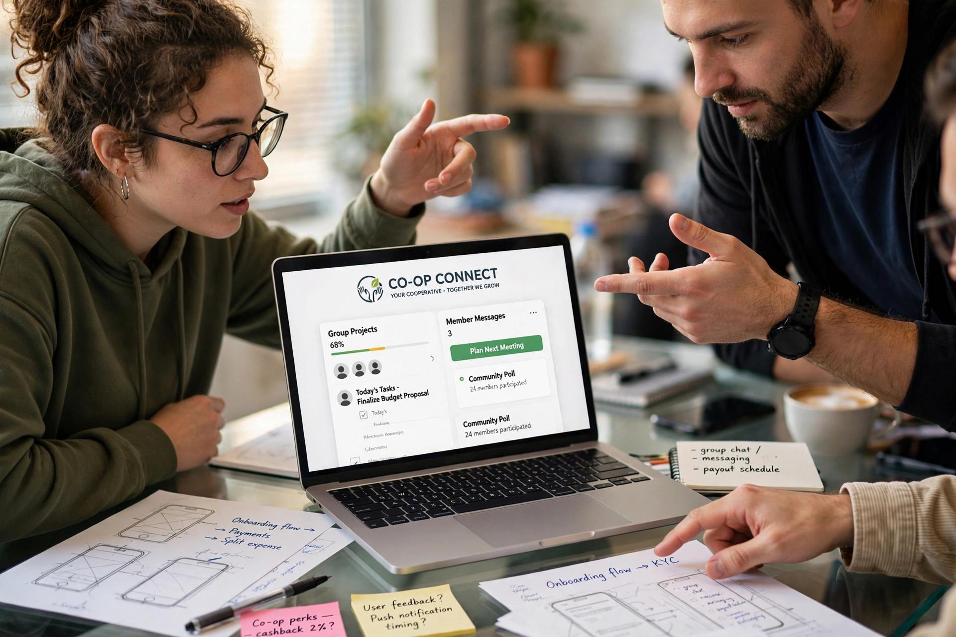 customer service business team desenvolvimento nativo apps cooperativas