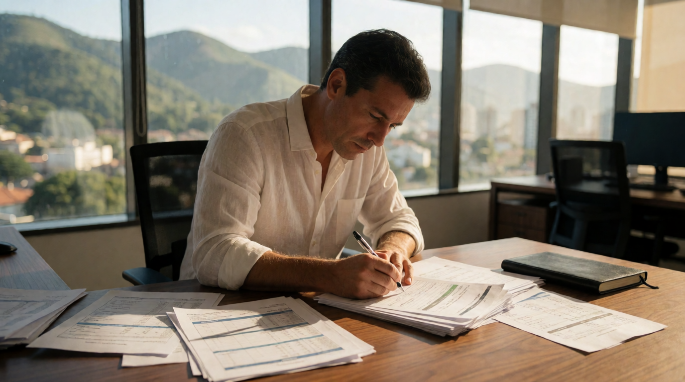 brazilian financial credit analysis office documents lise perfil