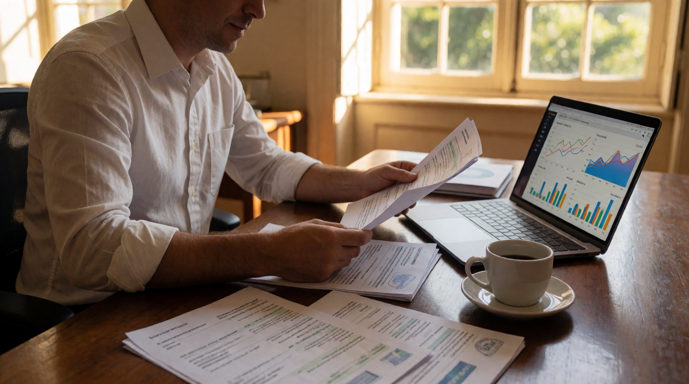 brazilian financial credit analysis office documents lise perfil
