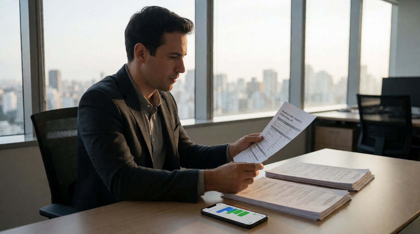 brazilian financial credit analysis office documents lise perfil