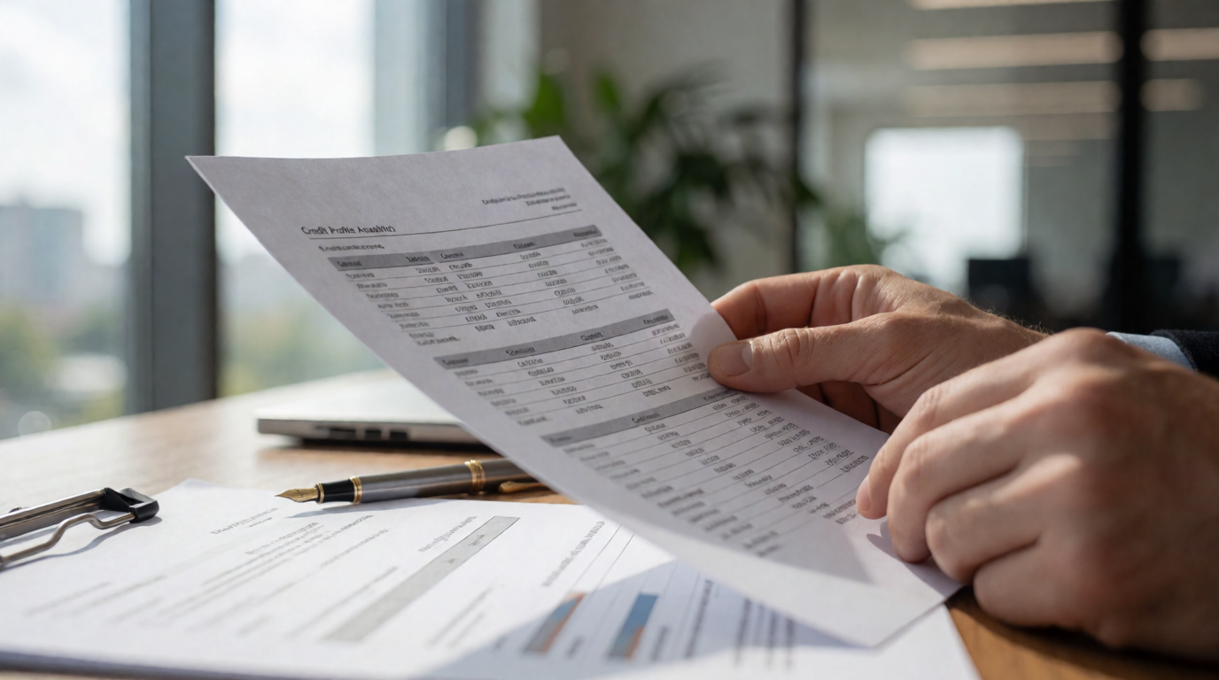 brazilian financial credit analysis office documents lise perfil