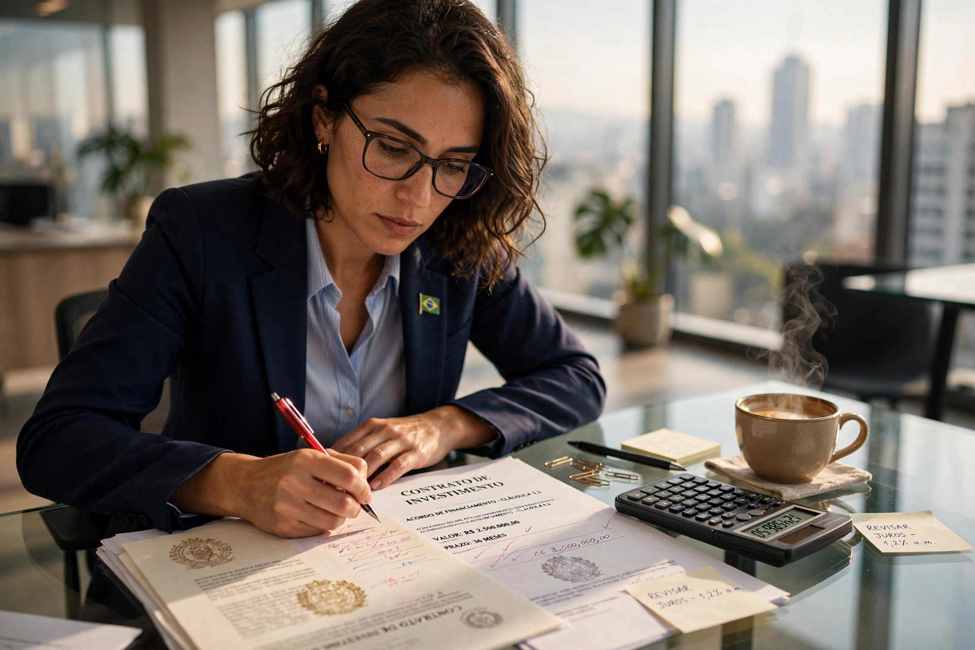 brazilian financial credit analysis office documents contrato experi