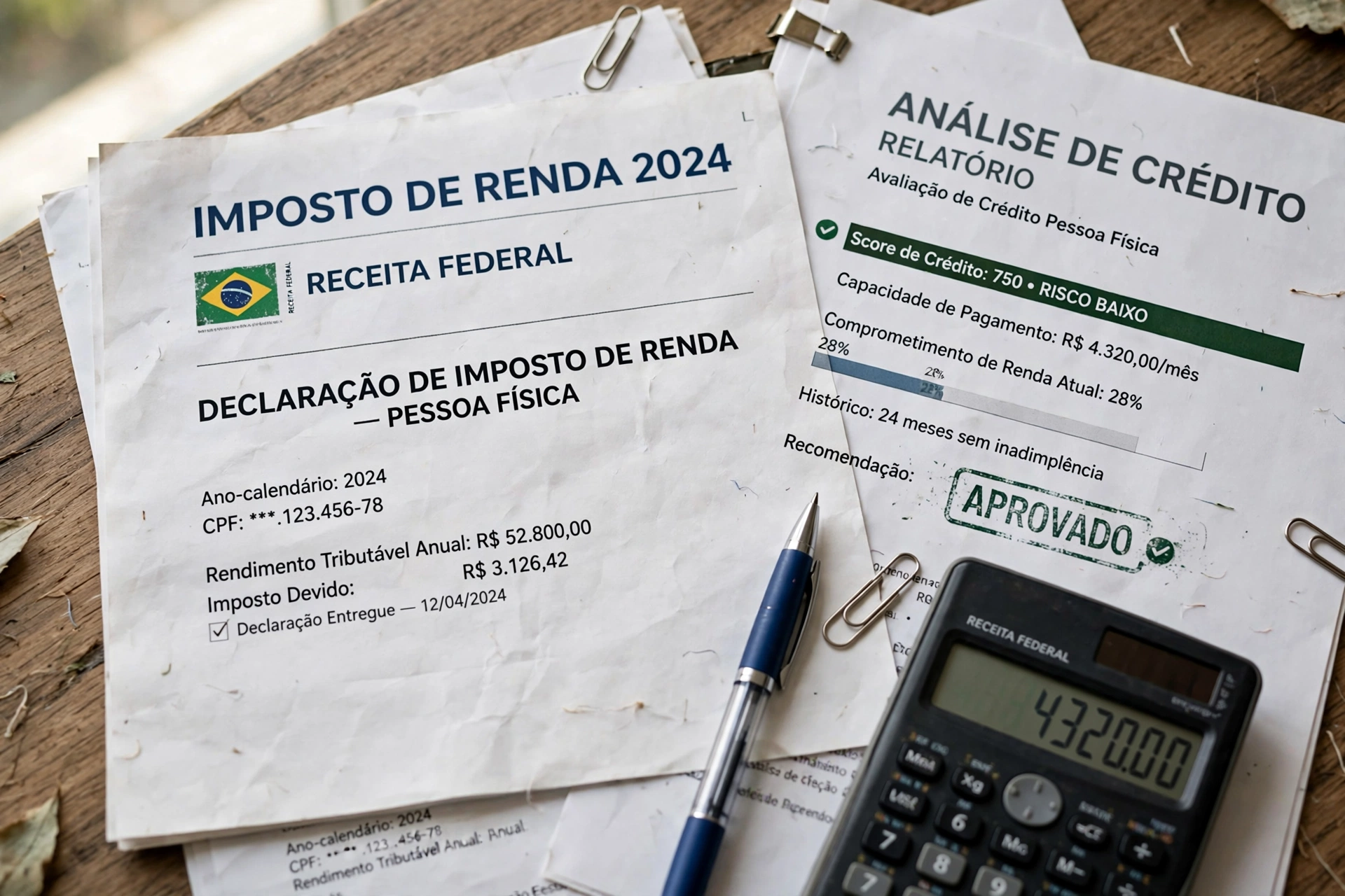 brazilian financial credit analysis office documents imposto renda