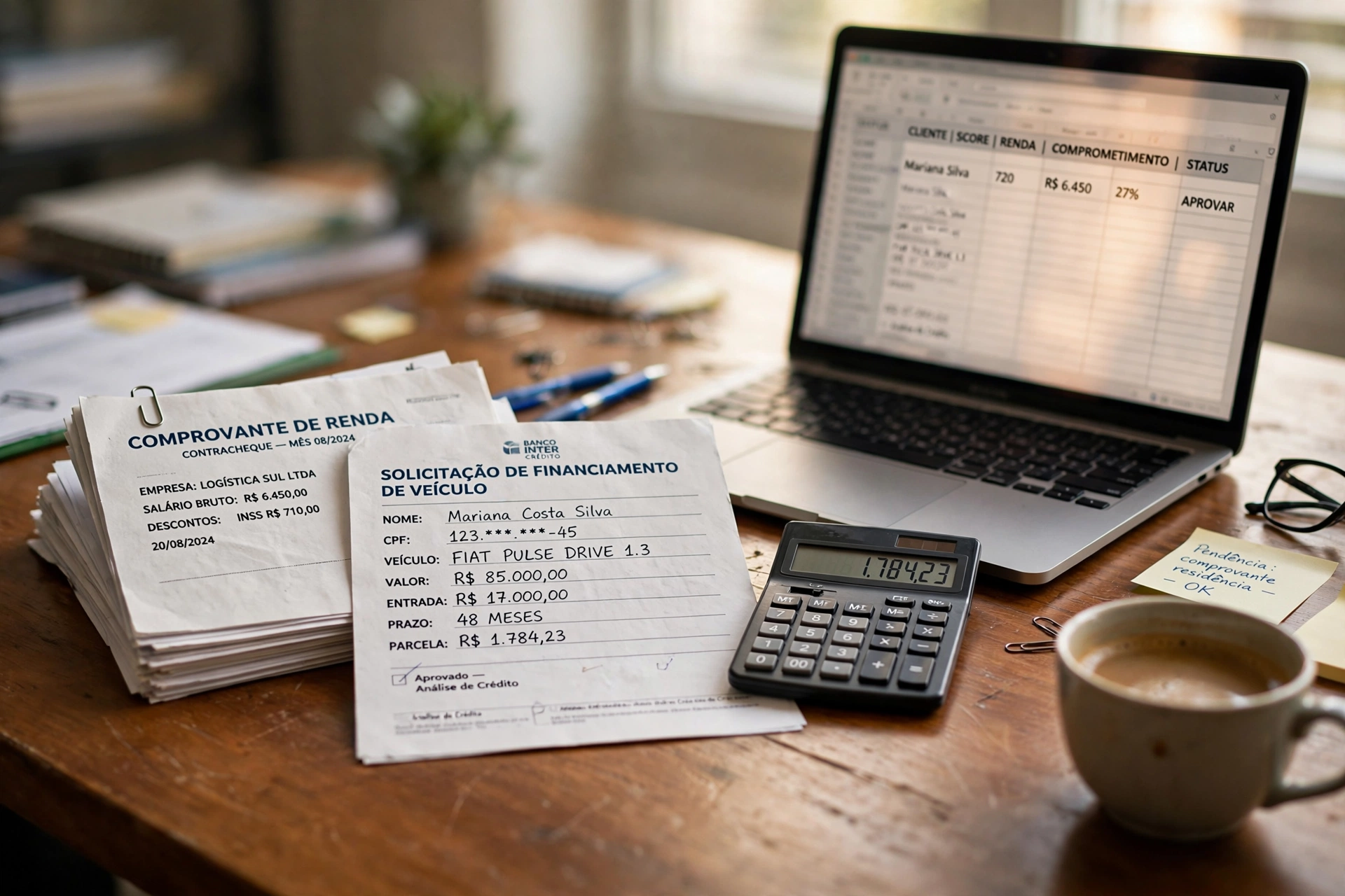 brazilian financial credit analysis office documents documentos renda