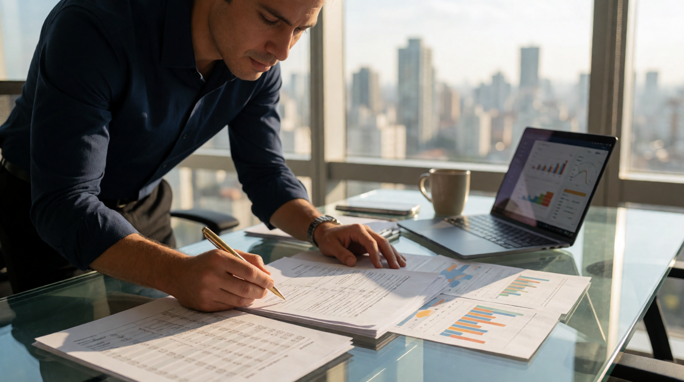 brazilian financial credit analysis office documents investimento financiamento