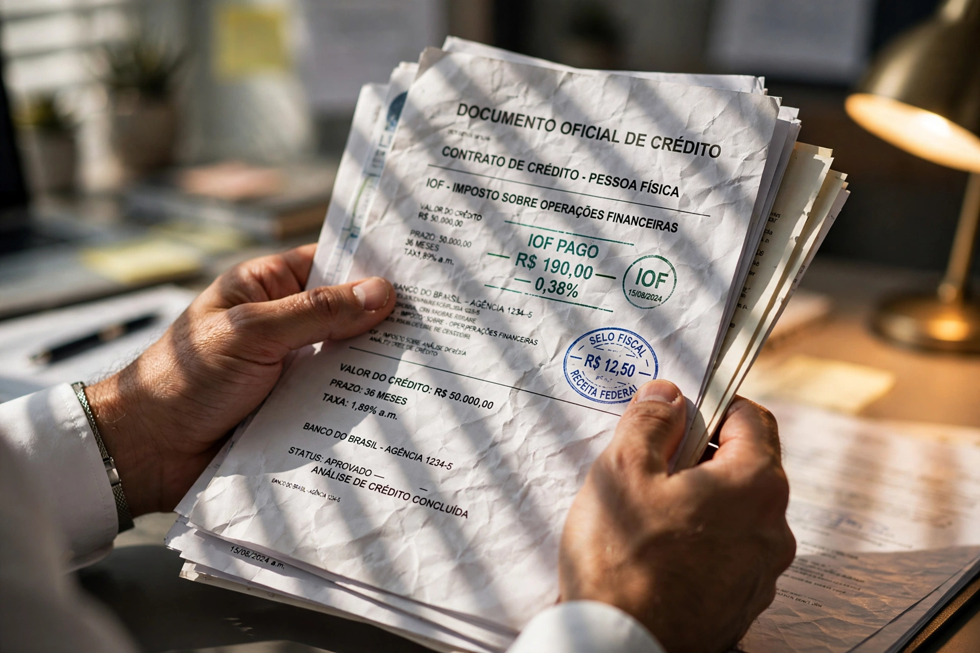 brazilian financial credit analysis office documents iof cr
