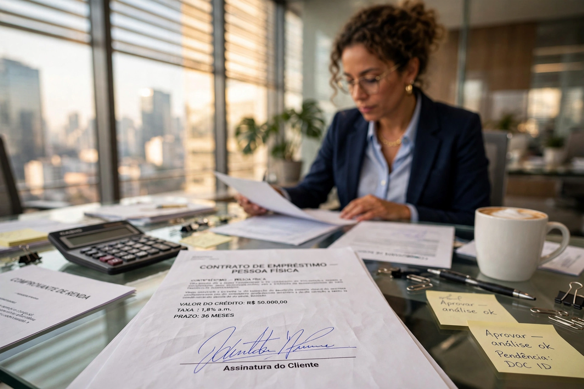 brazilian financial credit analysis office documents banco avalia
