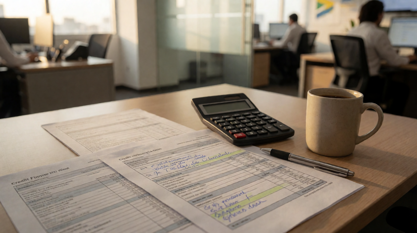 brazilian financial credit analysis office documents step financiamento