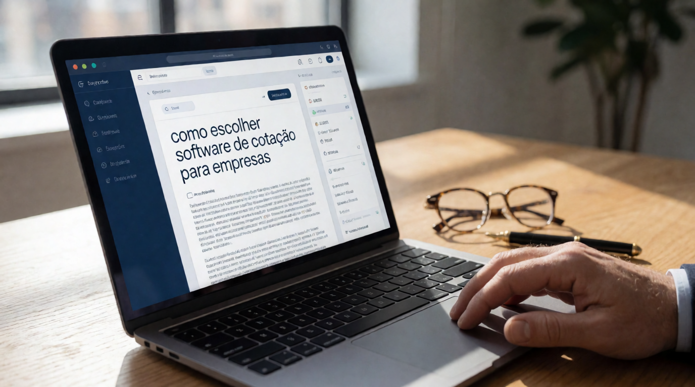 business procurement software office enterprise technology escolher cotacao