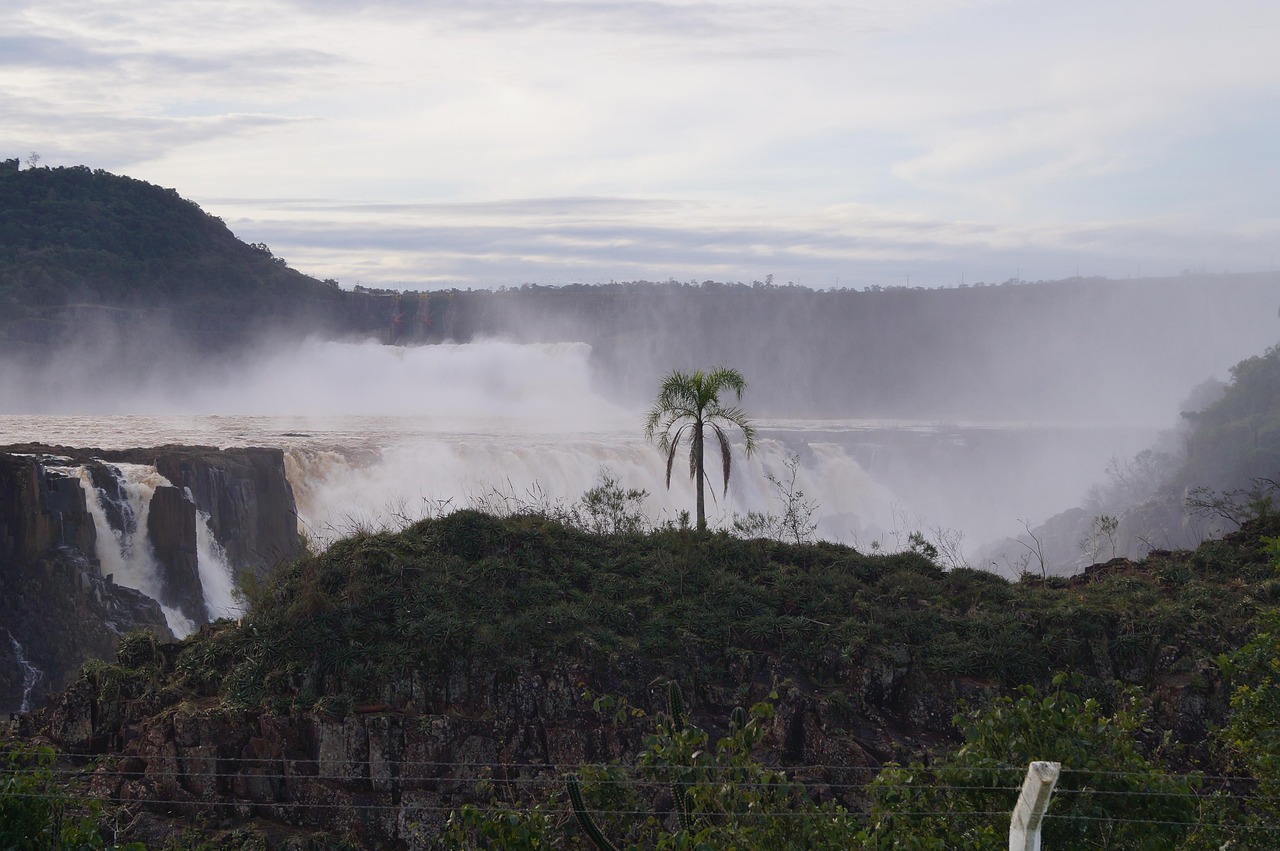 parana, power plant, hydroelectric, jump to do, nature, saudade do iguaçu, iguazu, engineering, construction, tourism, paraná, concrete, waterfall, buildings, brazil, water