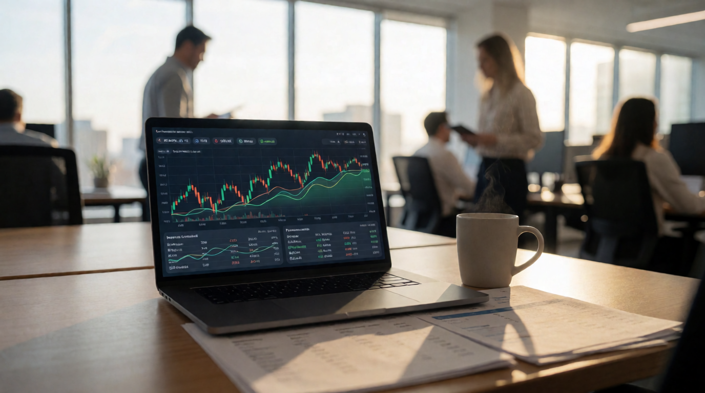 Inteligência artificial analisando gráficos de preços de combustíveis