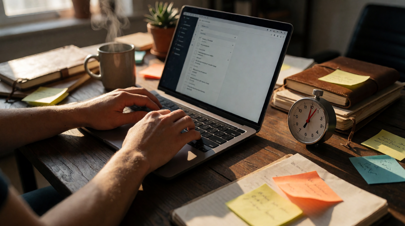 productivity timer desk workspace best time list app