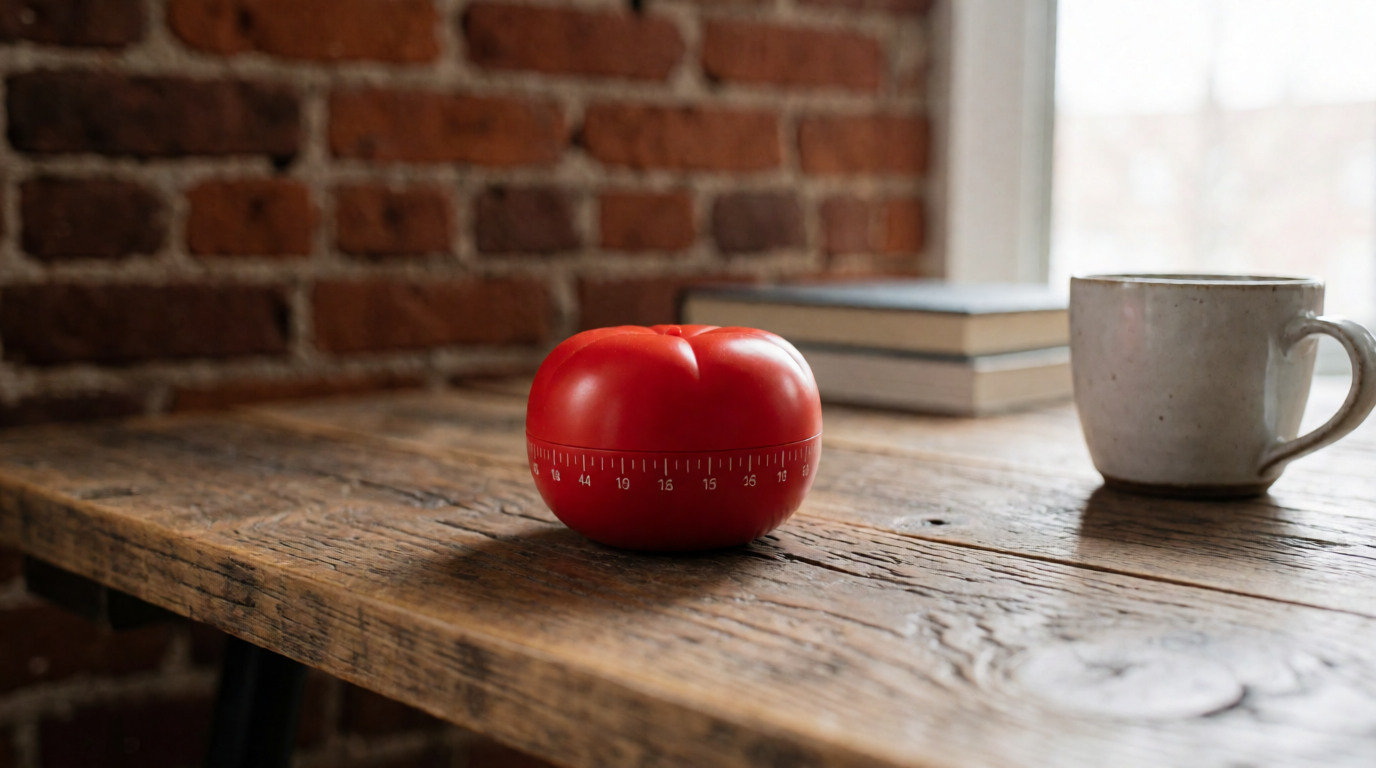 productivity timer desk workspace pomodoro indianapolis