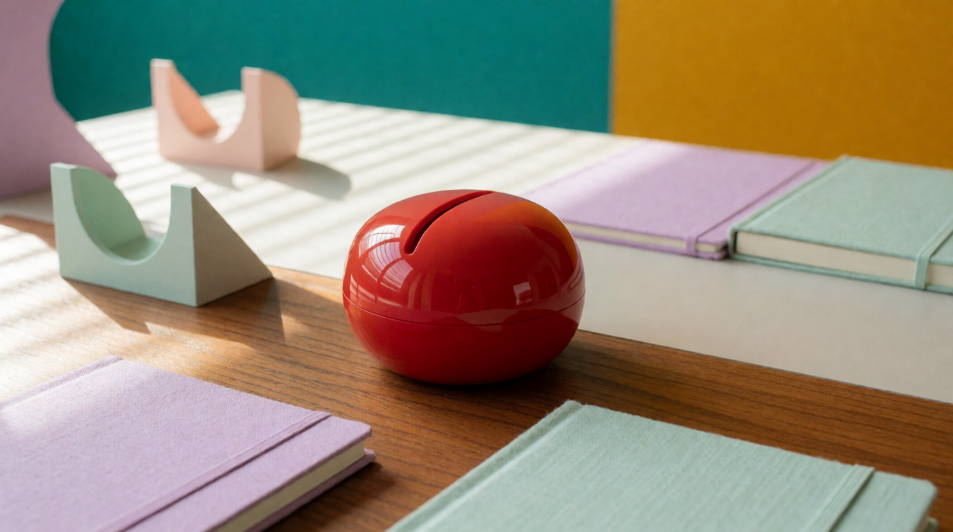 productivity timer desk workspace pomodoro memphis