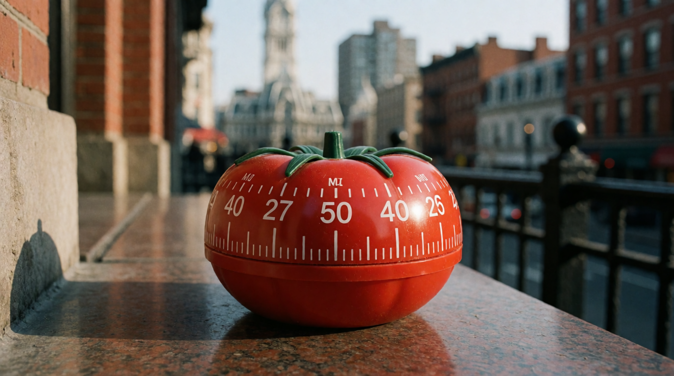 productivity timer desk workspace pomodoro philadelphia