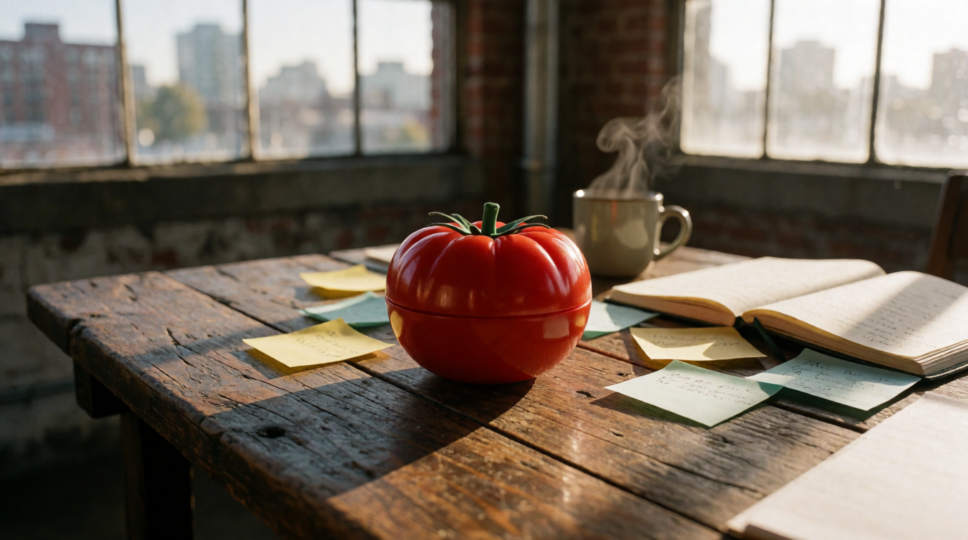 productivity timer desk workspace pomodoro portland