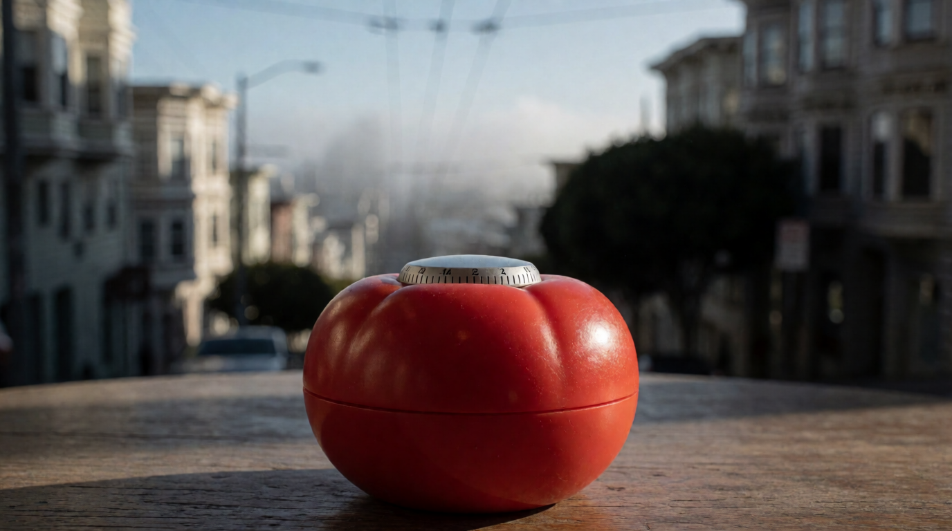 productivity timer desk workspace pomodoro san francisco
