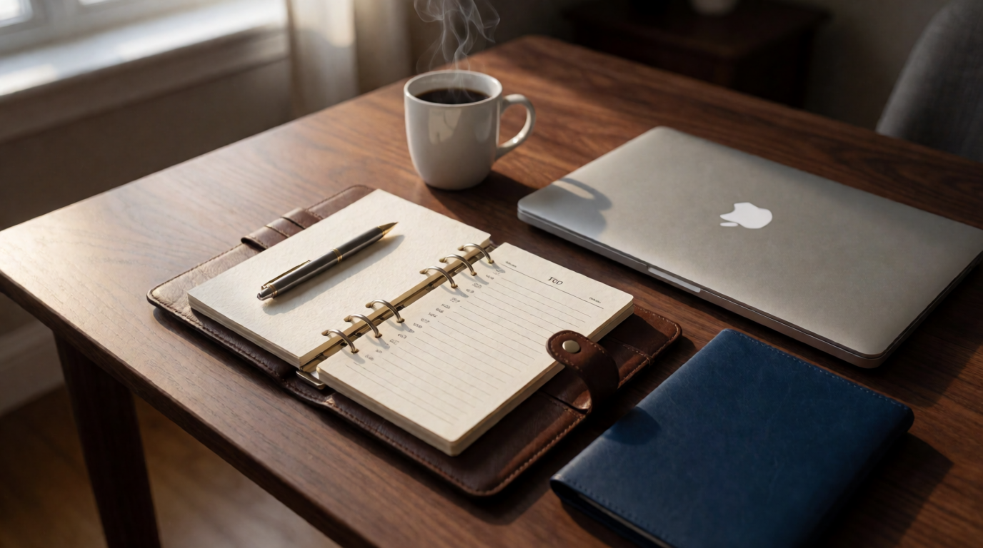 productivity timer desk workspace list template investment